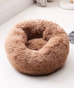 Pet’s Round Shaped Fluffy Bed iLovPets.com